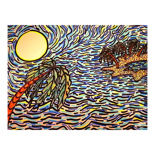 Moonlight ocean